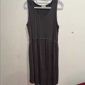 Kori Charcoal Top with Lace Detail